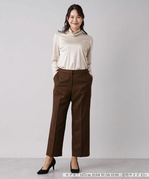 Leilian PLUS HOUSE / レリアンプラスハウス その他パンツ | クロップドウールパンツ | 詳細2