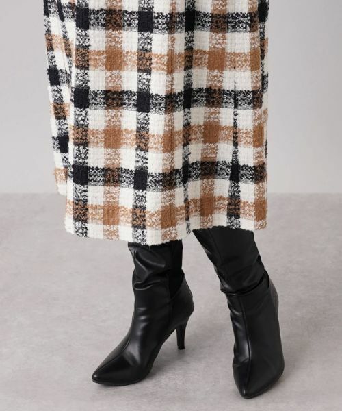 Leilian PLUS HOUSE / レリアンプラスハウス ロング・マキシ丈ワンピース | チェック柄ジャンパースカート | 詳細10