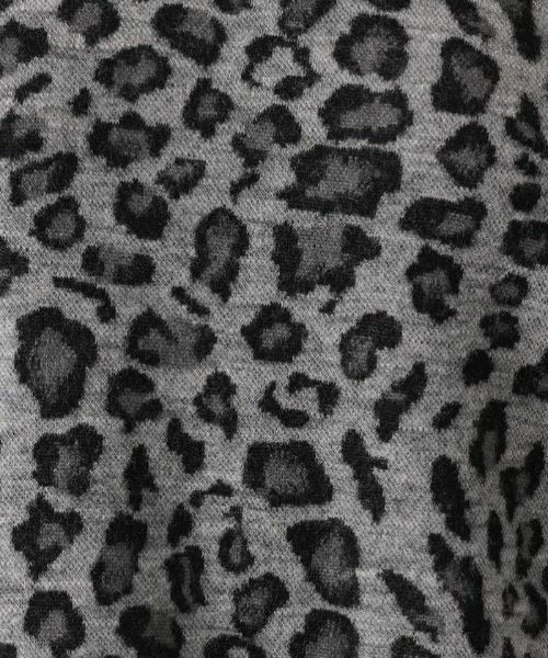 Leilian PLUS HOUSE / レリアンプラスハウス カットソー | レオパード柄ボトルネックプルオーバー | 詳細10