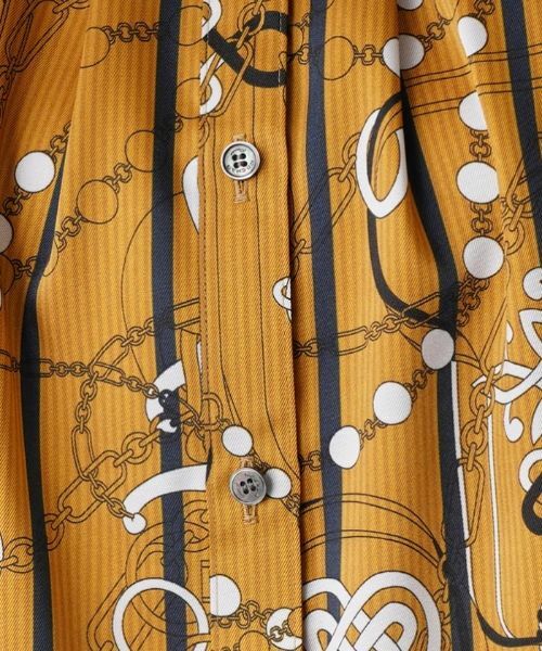 Leilian PLUS HOUSE / レリアンプラスハウス シャツ・ブラウス | 総柄プリントバンドカラーブラウス【ROCHAS Premiere】【RATTI】 | 詳細13