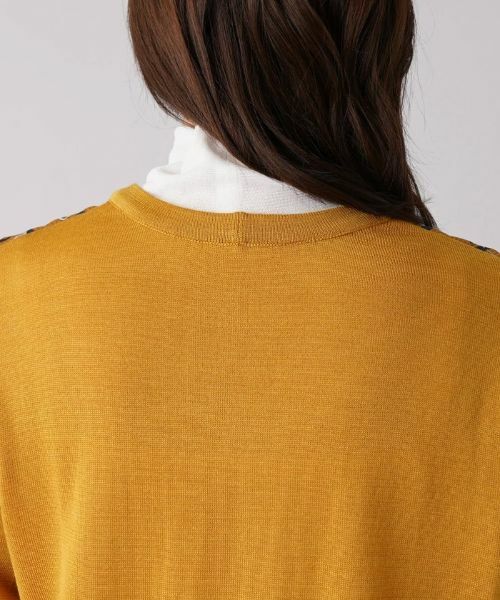 Leilian PLUS HOUSE / レリアンプラスハウス カーディガン・ボレロ | プリント切替Vネックカーディガン【ROCHAS Premiere】【RATTI】 | 詳細8