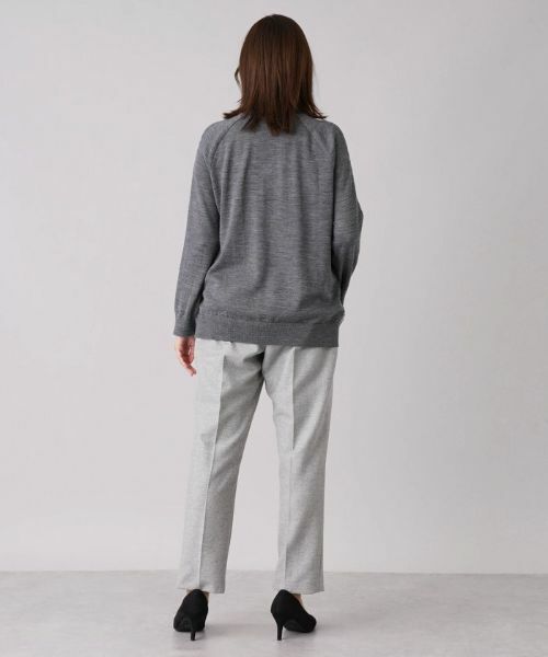 Leilian PLUS HOUSE / レリアンプラスハウス ニット・セーター | プリント切替ハイネックニット【ROCHAS Premiere】【RATTI】 | 詳細13