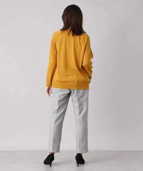 Leilian PLUS HOUSE / レリアンプラスハウス ニット・セーター | プリント切替ハイネックニット【ROCHAS Premiere】【RATTI】 | 詳細3