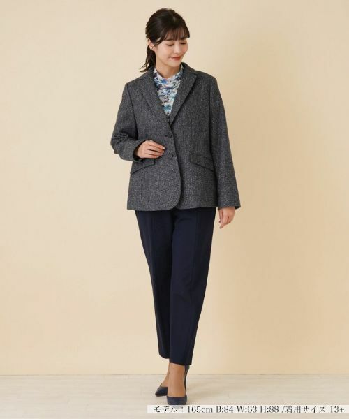 Leilian PLUS HOUSE / レリアンプラスハウス テーラードジャケット | 【店頭人気】ツイードブレザー | 詳細1