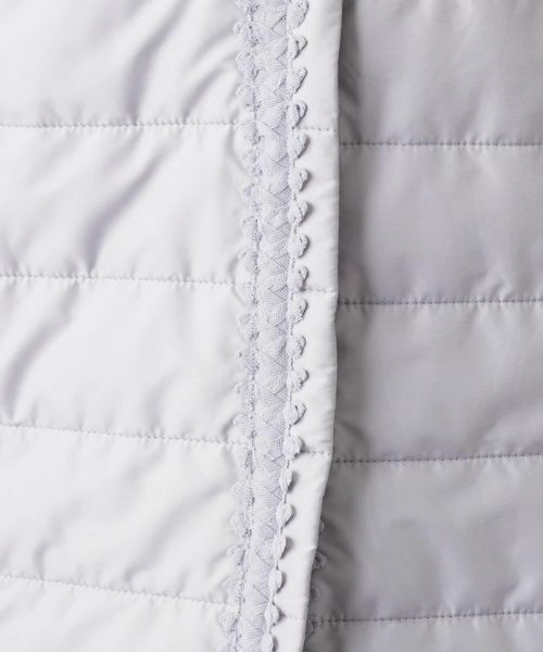 Leilian PLUS HOUSE / レリアンプラスハウス テーラードジャケット | ブレードチュールノーカラーキルトジャケット | 詳細11