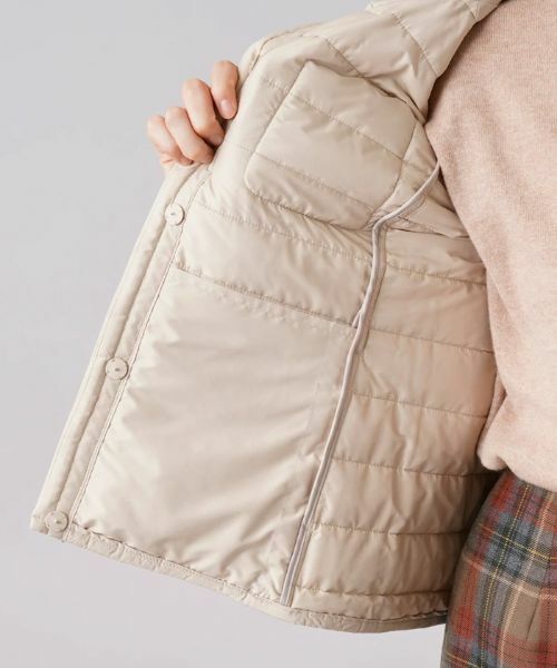 Leilian PLUS HOUSE / レリアンプラスハウス テーラードジャケット | ブレードチュールノーカラーキルトジャケット | 詳細17
