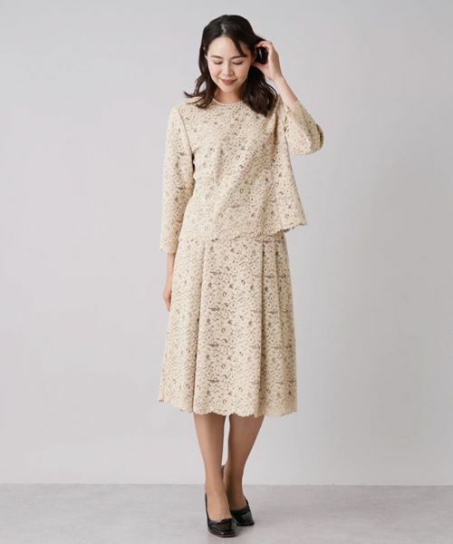 Leilian PLUS HOUSE / レリアンプラスハウス セットアップ | 【セレモニー】レースブラウススーツ | 詳細17