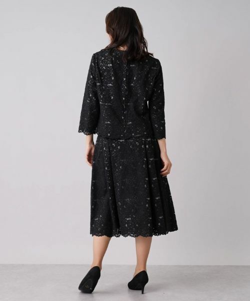 Leilian PLUS HOUSE / レリアンプラスハウス セットアップ | 【セレモニー】レースブラウススーツ | 詳細3