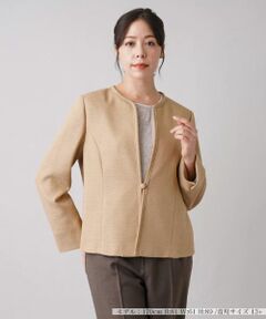 Leilian PLUS HOUSE / レリアンプラスハウス テーラードジャケット | 【セレモニー】ツイードノーカラージャケット