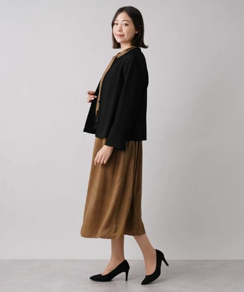 Leilian PLUS HOUSE / レリアンプラスハウス テーラードジャケット | 【セレモニー】ツイードノーカラージャケット | 詳細2