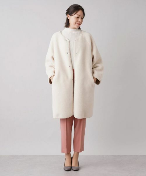 Leilian PLUS HOUSE / レリアンプラスハウス その他アウター | ボアノーカラーコート【NEMIKA】 | 詳細16