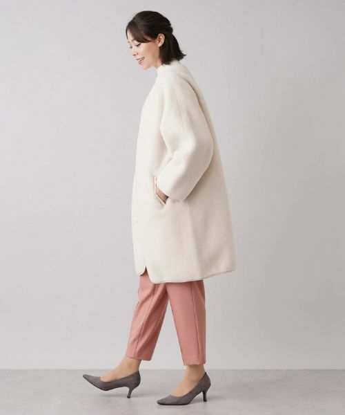 Leilian PLUS HOUSE / レリアンプラスハウス その他アウター | ボアノーカラーコート【NEMIKA】 | 詳細17