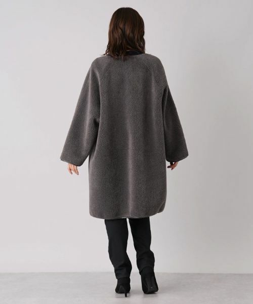 Leilian PLUS HOUSE / レリアンプラスハウス その他アウター | ボアノーカラーコート【NEMIKA】 | 詳細3