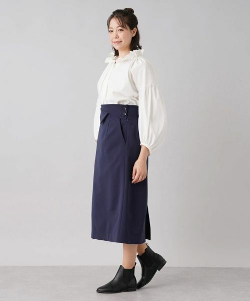 Leilian PLUS HOUSE / レリアンプラスハウス ミニ・ひざ丈スカート | タイトスカート【NEMIKA】 | 詳細11