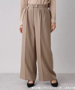 Leilian PLUS HOUSE / レリアンプラスハウス その他パンツ | ツータックワイドパンツ【NEMIKA】
