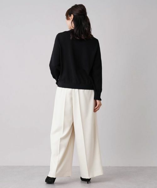 Leilian PLUS HOUSE / レリアンプラスハウス その他パンツ | ツータックワイドパンツ【NEMIKA】 | 詳細3