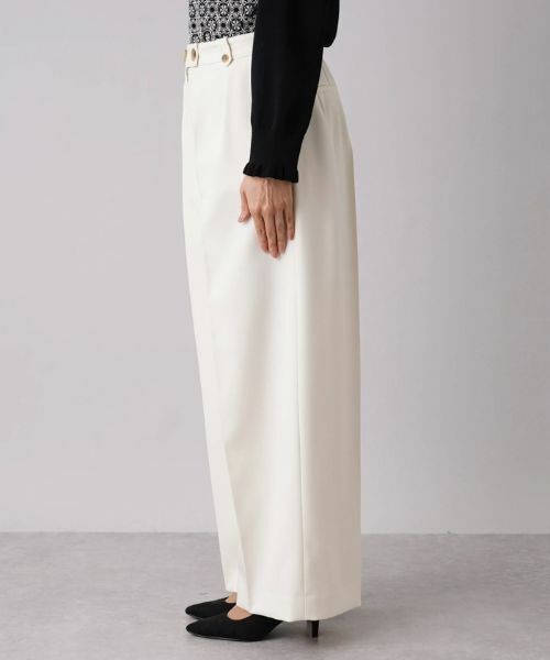 Leilian PLUS HOUSE / レリアンプラスハウス その他パンツ | ツータックワイドパンツ【NEMIKA】 | 詳細5