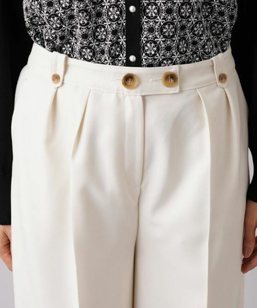 Leilian PLUS HOUSE / レリアンプラスハウス その他パンツ | ツータックワイドパンツ【NEMIKA】 | 詳細7