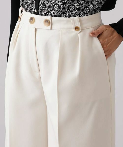 Leilian PLUS HOUSE / レリアンプラスハウス その他パンツ | ツータックワイドパンツ【NEMIKA】 | 詳細8
