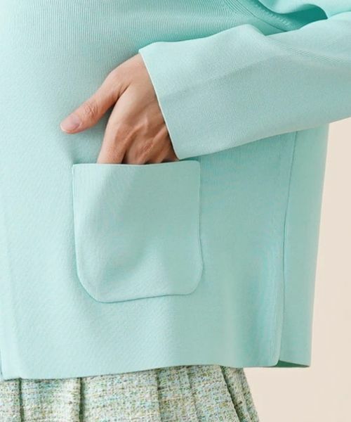 Leilian PLUS HOUSE / レリアンプラスハウス カーディガン・ボレロ | ジップクルーネックカーディガン | 詳細10