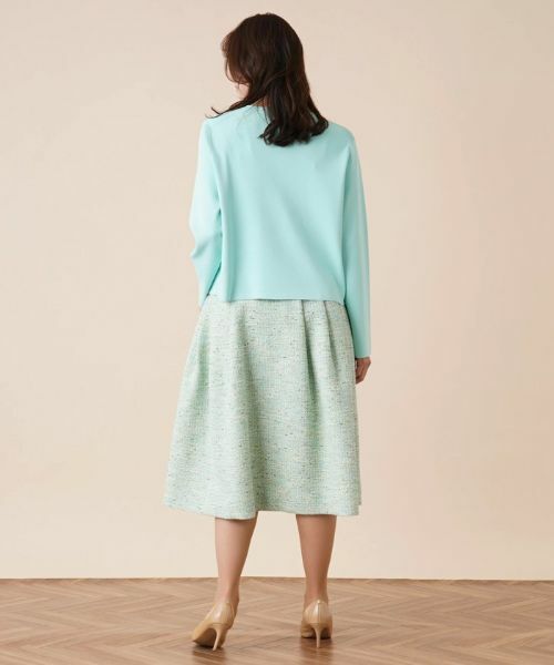 Leilian PLUS HOUSE / レリアンプラスハウス カーディガン・ボレロ | ジップクルーネックカーディガン | 詳細3