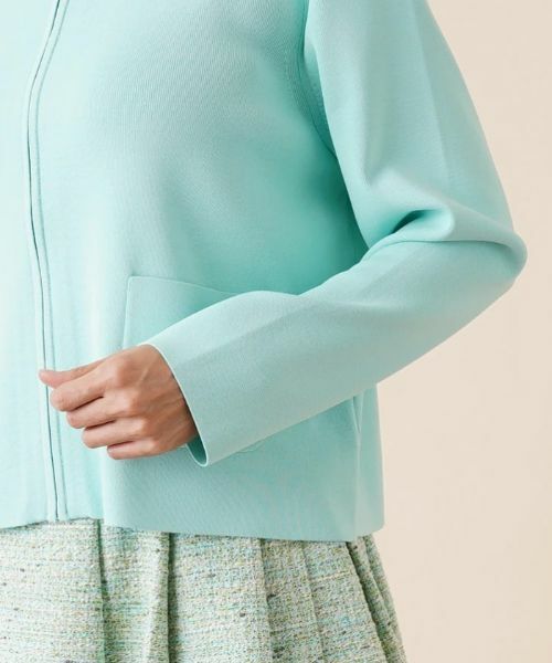 Leilian PLUS HOUSE / レリアンプラスハウス カーディガン・ボレロ | ジップクルーネックカーディガン | 詳細9