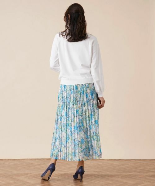 Leilian PLUS HOUSE / レリアンプラスハウス ニット・セーター | レース切替ラグランスリーブニット | 詳細3