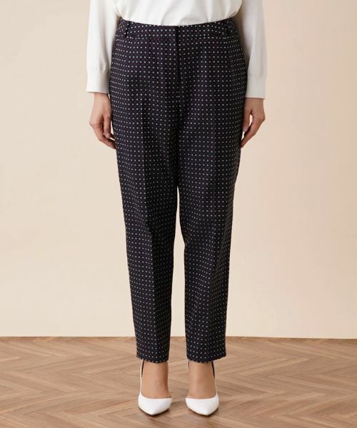 Leilian PLUS HOUSE / レリアンプラスハウス その他パンツ | 小紋柄テーパードパンツ | 詳細4