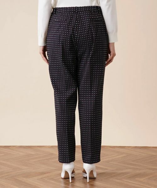 Leilian PLUS HOUSE / レリアンプラスハウス その他パンツ | 小紋柄テーパードパンツ | 詳細6