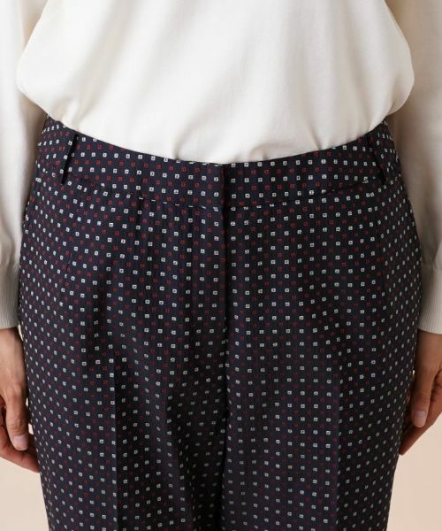 Leilian PLUS HOUSE / レリアンプラスハウス その他パンツ | 小紋柄テーパードパンツ | 詳細7