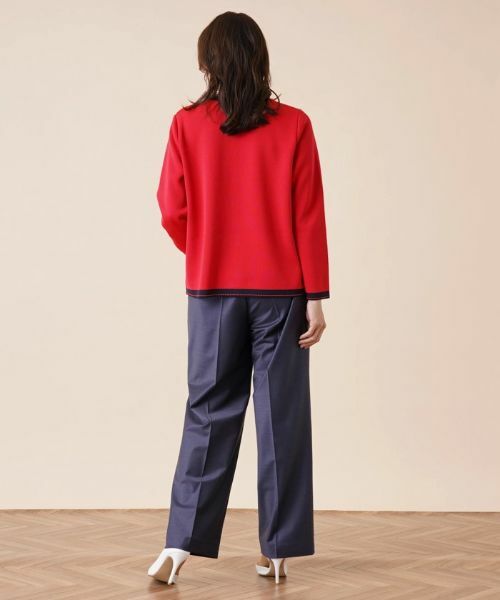 Leilian PLUS HOUSE / レリアンプラスハウス ニット・セーター | 配色トリムクルーネックカーディガン | 詳細13