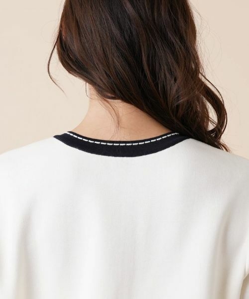 Leilian PLUS HOUSE / レリアンプラスハウス ニット・セーター | 配色トリムクルーネックカーディガン | 詳細8