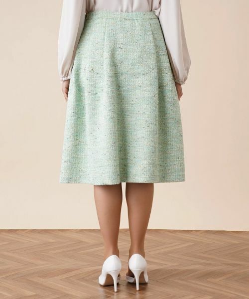 Leilian PLUS HOUSE / レリアンプラスハウス ミニ・ひざ丈スカート | 【セットアップ対応商品】ツイードフレアスカート | 詳細6