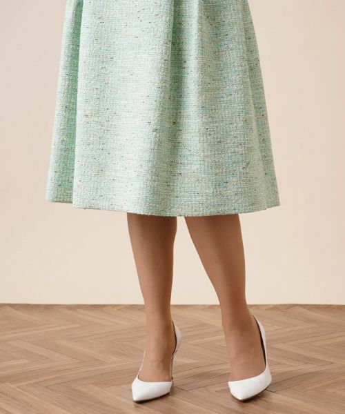 Leilian PLUS HOUSE / レリアンプラスハウス ミニ・ひざ丈スカート | 【セットアップ対応商品】ツイードフレアスカート | 詳細8