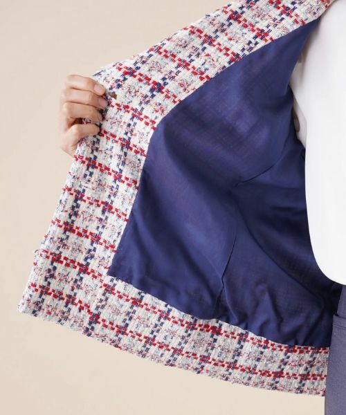 Leilian PLUS HOUSE / レリアンプラスハウス テーラードジャケット | ツイードチェックジャケット【セレモニー】 | 詳細10