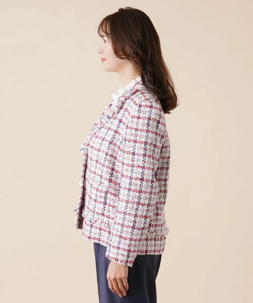 Leilian PLUS HOUSE / レリアンプラスハウス テーラードジャケット | ツイードチェックジャケット【セレモニー】 | 詳細5