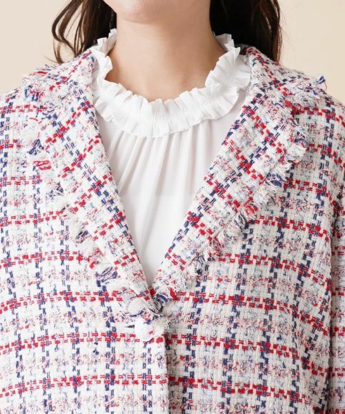 Leilian PLUS HOUSE / レリアンプラスハウス テーラードジャケット | ツイードチェックジャケット【セレモニー】 | 詳細7