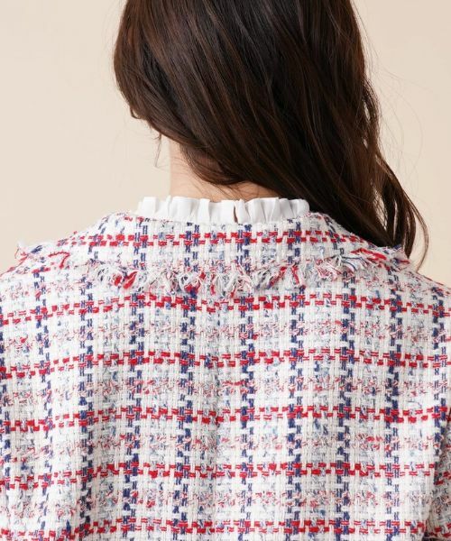 Leilian PLUS HOUSE / レリアンプラスハウス テーラードジャケット | ツイードチェックジャケット【セレモニー】 | 詳細8