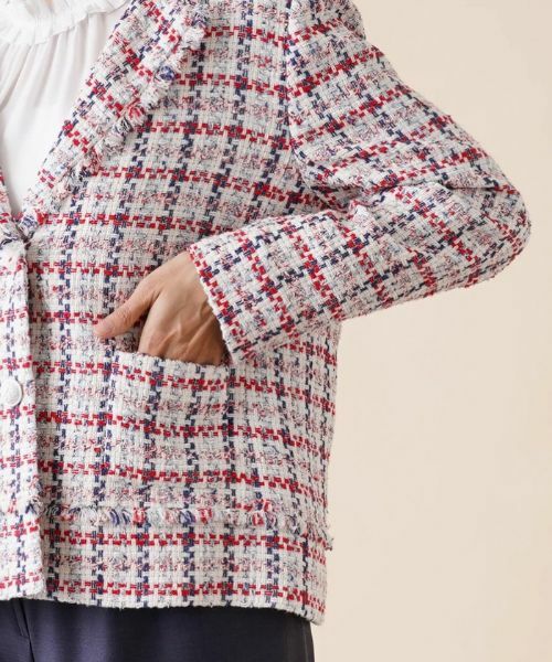 Leilian PLUS HOUSE / レリアンプラスハウス テーラードジャケット | ツイードチェックジャケット【セレモニー】 | 詳細9