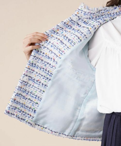 Leilian PLUS HOUSE / レリアンプラスハウス テーラードジャケット | ツイードスタンドカラージャケット【セレモニー】【プラス企画】 | 詳細11