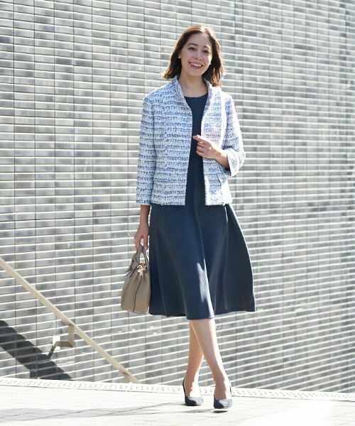 Leilian PLUS HOUSE / レリアンプラスハウス テーラードジャケット | ツイードスタンドカラージャケット【セレモニー】【プラス企画】 | 詳細2