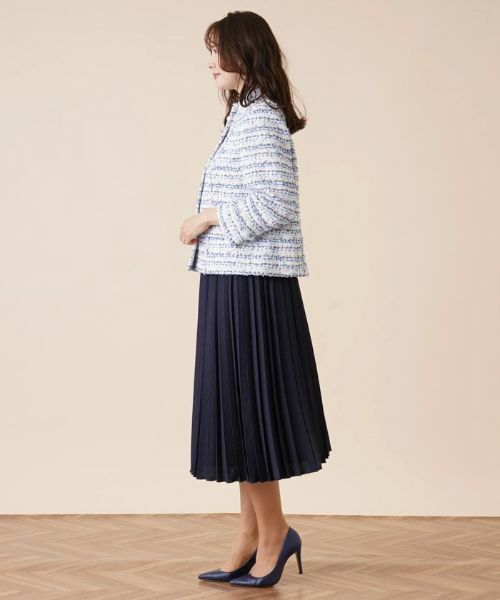 Leilian PLUS HOUSE / レリアンプラスハウス テーラードジャケット | ツイードスタンドカラージャケット【セレモニー】【プラス企画】 | 詳細3