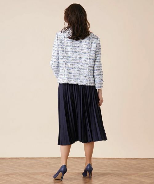 Leilian PLUS HOUSE / レリアンプラスハウス テーラードジャケット | ツイードスタンドカラージャケット【セレモニー】【プラス企画】 | 詳細4