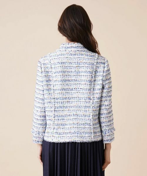 Leilian PLUS HOUSE / レリアンプラスハウス テーラードジャケット | ツイードスタンドカラージャケット【セレモニー】【プラス企画】 | 詳細7