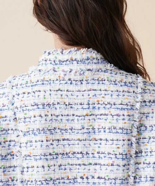 Leilian PLUS HOUSE / レリアンプラスハウス テーラードジャケット | ツイードスタンドカラージャケット【セレモニー】【プラス企画】 | 詳細9