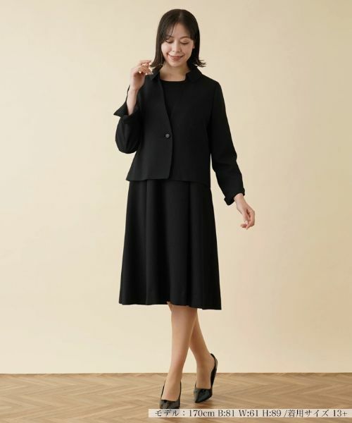 Leilian PLUS HOUSE / レリアンプラスハウス ドレス | 【店舗人気】【セレモニー】ジャケット・ワンピース2点セット | 詳細1