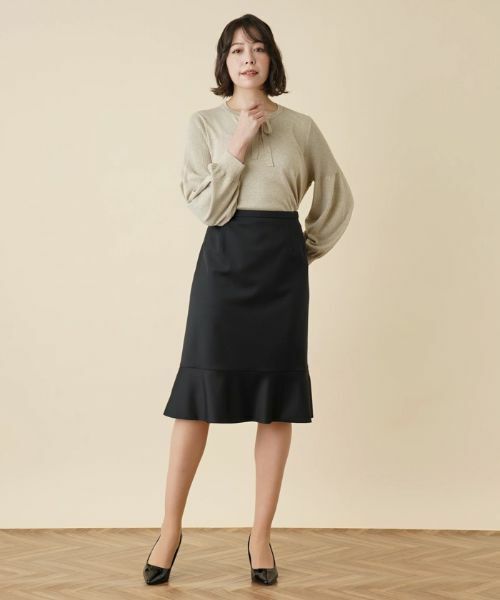 Leilian PLUS HOUSE / レリアンプラスハウス ミニ・ひざ丈スカート | ミディ丈マーメイドスカート | 詳細11