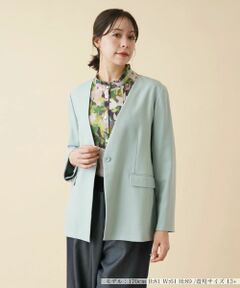 Leilian PLUS HOUSE / レリアンプラスハウス テーラードジャケット | ノーカラージャケット