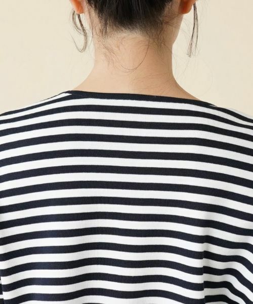 Leilian PLUS HOUSE / レリアンプラスハウス ニット・セーター | 【店舗人気】ボーダー切替クルーネックニット | 詳細8