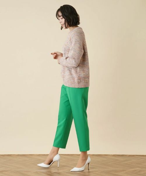 Leilian PLUS HOUSE / レリアンプラスハウス ニット・セーター | ミックスカラークルーネックニットプルオーバー | 詳細2